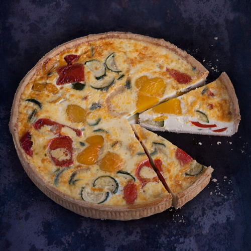 Mediterranean Vegetable Flan with Feta | Wholesale Flans - Peck and Strong