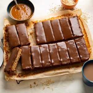 Rich Caramel Topped Flapjacks